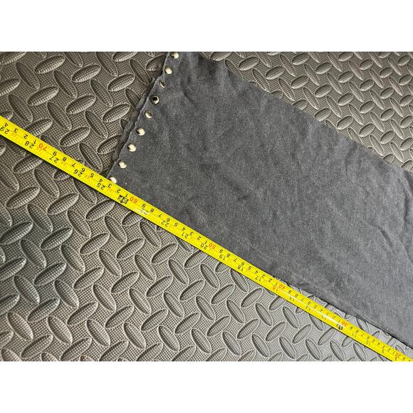 MONROW Studded Sweatpant Crop Sweats Gray Y2K Lounge XS $250 EUC designer - Picture 9 of 10